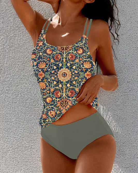 Costume da bagno con spalline doppie