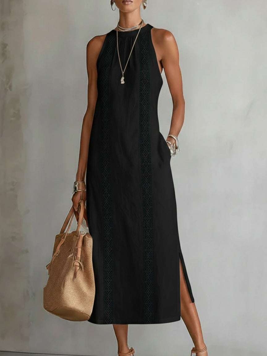 Vestito midi leggero in lino