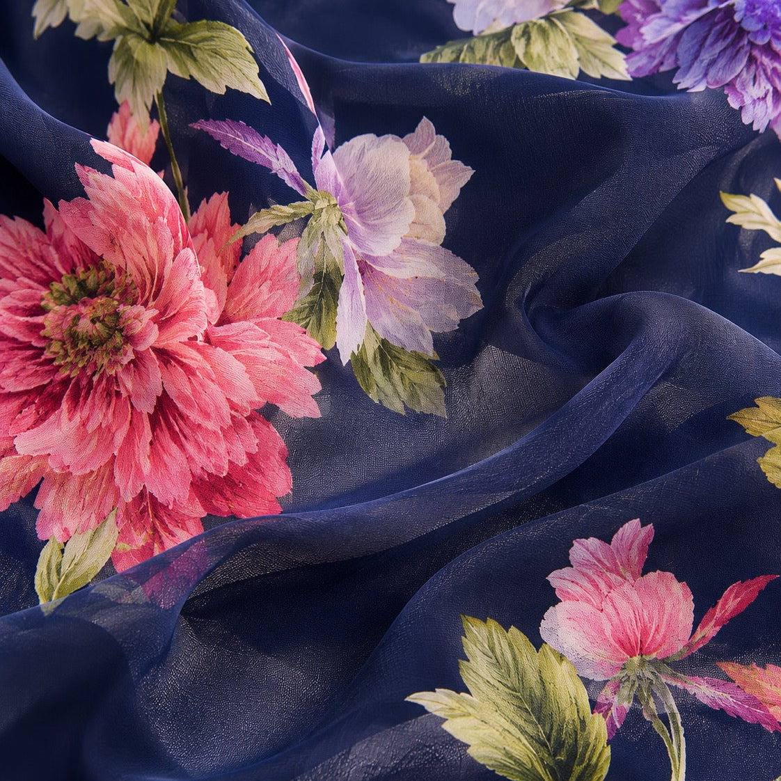 Abito Lungo Elegante a Fiori