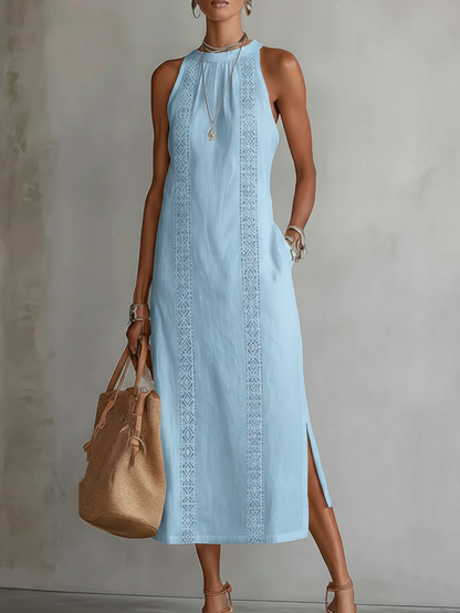 Vestito midi leggero in lino