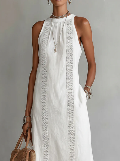 Vestito midi leggero in lino