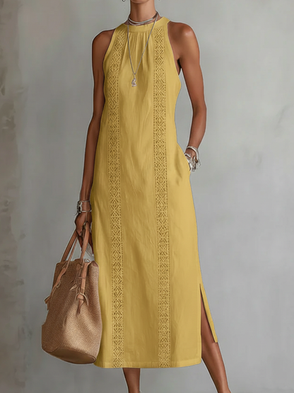 Vestito midi leggero in lino
