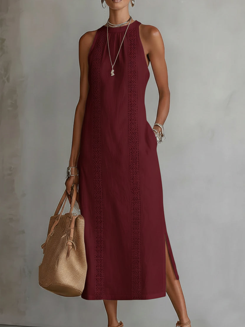 Vestito midi leggero in lino